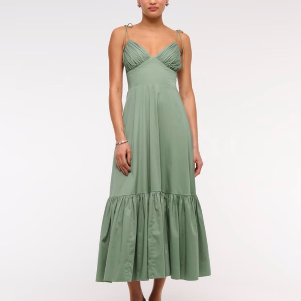 NWT Abercrombie & Fitch Olive Midi Dress
